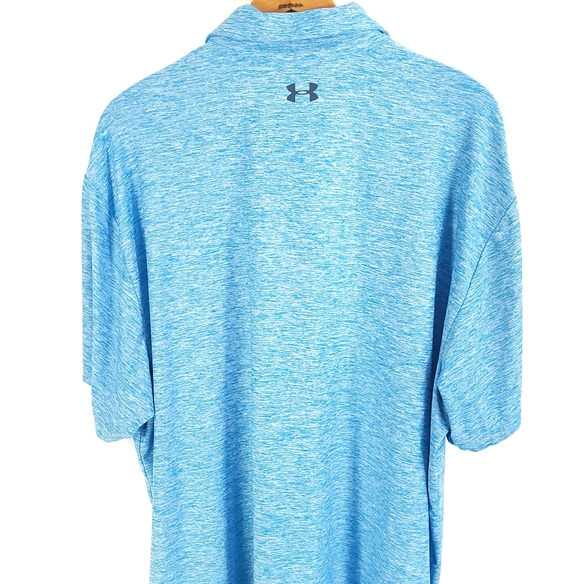 Under Armour Polo Shirt Men's 4XL Loose Blue White HeatGear 1283705 - Picture 9 of 12
